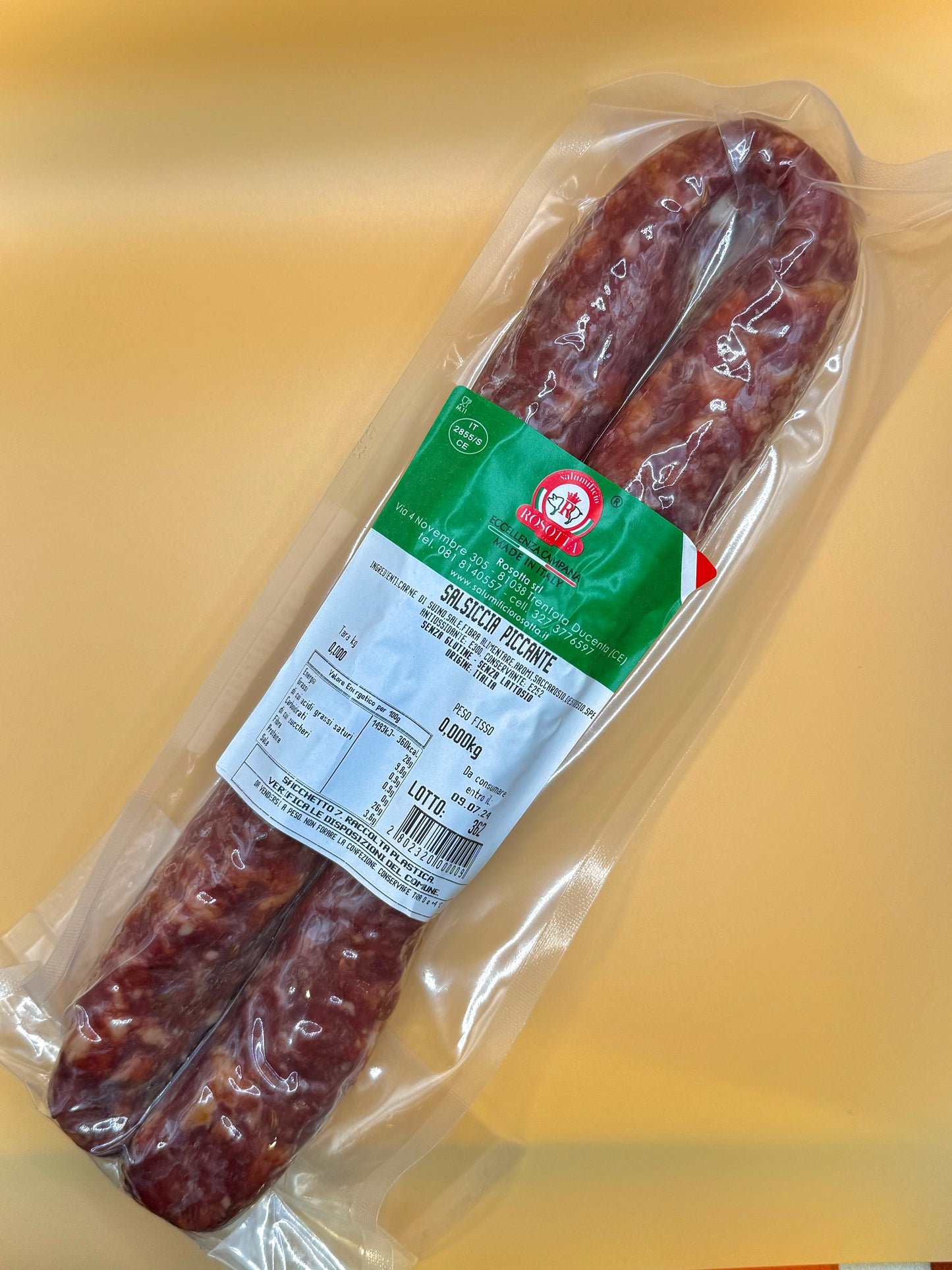 Salsiccia Casertana al finocchietto